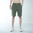 thumbnail image 4 of uikmnh Shorts for Men European and Solid Color Summer Stretch Sports Men's Casual Loose and Comfortable Lightweight Shorts with Pockets for Training Size:2XL, 4 of 4