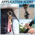 thumbnail image 5 of 1 Box 5Pcs 5 Styles Sea Shell Keychain Ocean Keychains Bulk Acrylic Alloy Summer Seashell Beach Themed Animal Pendants Key Chains Set for DIY Keychains Car Key Party Favor Wedding Favors Women, 5 of 6