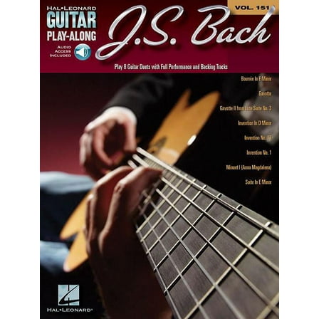 J.S. Bach - Guitar Play-Along Volume 151 (Book/CD)