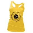 thumbnail image 4 of GaThRRgYP Going Out Tops for Women,Plus Size Tops for Women,Women's Funny Printing Tank Fit Round Neck Sleeveless Tunic Tee Tops Yellow XXL, 4 of 5