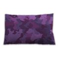 thumbnail image 1 of Ahgly Company Patterned Indoor Rectangular Purple Lumbar Throw Pillow, 13 inch by 19 inch, 1 of 5