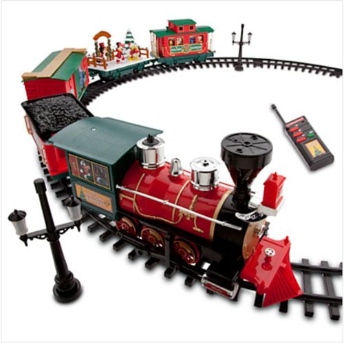 Disney Mickey Mouse Holiday Express 36 Piece Collectors Edition Train Set~ New 