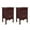 Brown, variant on Tcbosik Set of 2 Nightstands with 2 Drawers, Bedside Furniture & Accent End Table for Bedroom, Living Room, Dorm, Easy Assembly, Black