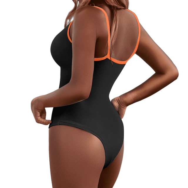 Shapewear Bodysuit for Daily Leisure with Strap Detailing - Seamless Solid Color Shaping Garment for All Seasons with Versatile Wear