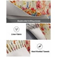 thumbnail image 5 of Pastoral Botanical Area Rug 3x5ft Woven Runner Rug,Watercolor Spring Summer Flowers Rustic Washable Living Room Hallway Bedroom Kitchen Carpet with Tassels,Indoor Outdoor Throw Door Mat for Entryway, 5 of 5
