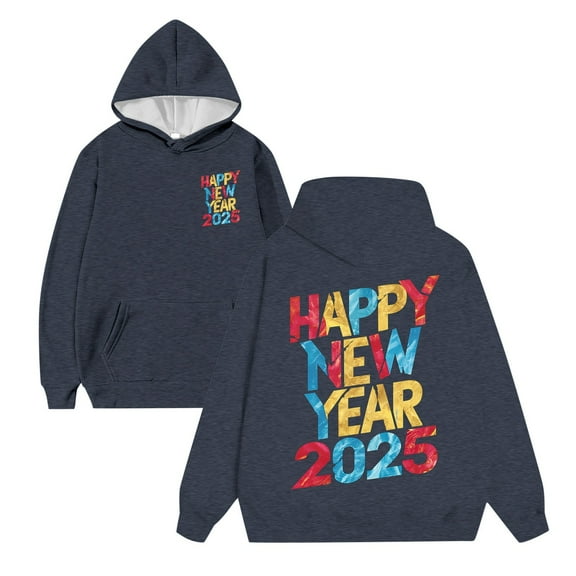 2025 Trend Men And Women With The Same New Year Hoodie Casual Sports Fashion New Year's Indispensable Top