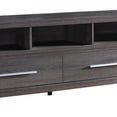 thumbnail image 3 of Wooden TV Stand with Two Drawers and Three Open Shelves, Gray- Saltoro Sherpi, 3 of 3