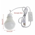 thumbnail image 2 of Lámpara de linterna de emergencia para colgar al aire libre alimentada por USB de 5W LED de luz de bulbo para acampar, 2 of 7