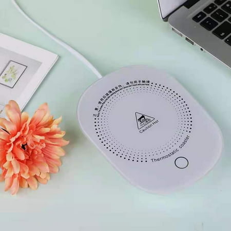 

Yoslce Heating Mug Warmer 55 Degree Constant Temperature Cup Coffee Warm Cup Office Usb Heating Cup Mat