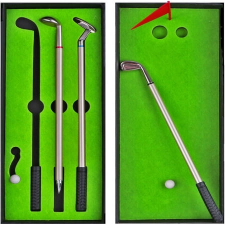 Golf Club Pen Set Gifts for Men Dad - Funny Unique Gag Stocking Stuffers - Novel