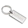 thumbnail image 4 of Rectangle Engravable Stainless Steel Key Chain, 4 of 7