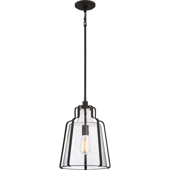 Haverford 1-Light Rustic Black Pendant Light