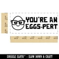 thumbnail image 2 of You're an Eggs-pert Expert Teacher Student School Self-Inking Rubber Stamp Ink Stamper - Brown Ink - Small 1-1/2 Inch, 2 of 7