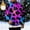 #645-Multicolor, variant on Handshe Men's Pullover Hoodie, Fashion Print Long Sleeve with Drawstring for Casual Daily Wear