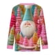 thumbnail image 4 of Puntoco Chaqueta Tipo Cárdigan Informal Con Botones Y Estampado Navideño Para Mujer, 4 of 5