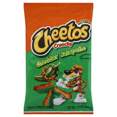 Cheetos Crunchy Cheddar Jalapeo Cheese Flavored Snack 3.75 oz. Bag