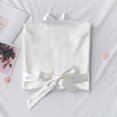 thumbnail image 1 of Women's Kimono Robes Short Satin Pure Color Bridal Party Robe with Oblique V-Neck, White XXL, 1 of 6