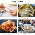 thumbnail image 7 of LQQBOX Non-stick Tubes Molds 10 Pcs Cream Horn Molds Stainless Steel 4.92 inch Molds Kit Baking Tubes Cones Pastry Roll Cream Roll Horn Croissant Mold Diagonal Shaped, 7 of 7