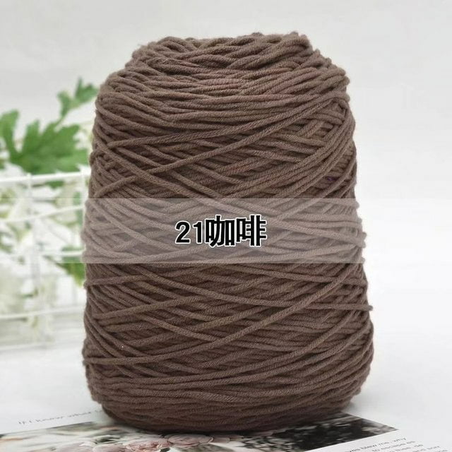 Milk Cotton Yarn 8 Strands Tufting Art Embroidery Rug Crochet Hook Thread Knitting Material DIY Poke Embroidery Tufting TJ7786