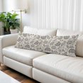 thumbnail image 2 of Grey Paisley Body Pillow Covers 20"x60", Boho Flower Botanical Leaf Branch Soft Brushed Microfiber Breathable Throw Pillow Covers, Decorative Pillowcase with Zipper for Couch Sofa Bedroom Living Room, 2 of 9