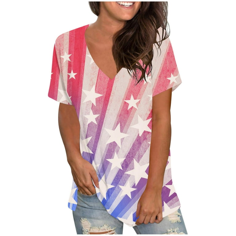 tklpehg Womens Summer Clothes Clearance Basic Tops for Women Short