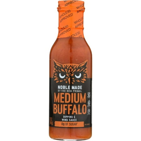 Noble Made, Dairy-Free Medium Buffalo Sauce, 12.5 Ounces