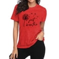 thumbnail image 2 of XCHQRTI Dandelion Tshirt Women Graphic Tees Casual Short Sleeve Christian Shirts, 2 of 8
