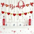 thumbnail image 2 of Valentines Day Banner Decorations, Red Gold Glitter Be Mine Banner Heart Garland Decorations for Valentine's Day, Wedding Anniversary Engagement Party Supplies, 2 of 5