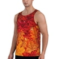 thumbnail image 2 of Fotbe Autumn Leaf Pattern Men's Quick Dry Workout Tank Top Gym Muscle Tee Fitness Bodybuilding Sleeveless T Shirt Breathable Workout Shirt-, 2 of 9