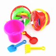 thumbnail image 2 of Beach Sand Toy Bucket Set for Kids Playing with 6Sets Plastic Tools, 2 of 5