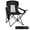 Black, variant on FREESKY Camping Chair Breathable Mesh Portable Outdoor Folding Chairs with Cooler Bag & Side Pocket, Black
