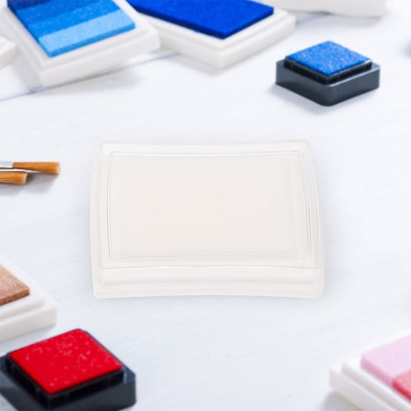 HEMOTON 15pcs Reusable Blank Ink Pads Sponge Stamp Supplies for Office and DIY Craft  Refillable Empty Ink Pads for Scrapbooking Art Projects