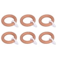 thumbnail image 2 of GUOOL 6 Pcs Crochet en s pour Rideau Portable pour Maison Bar Entrepôt, 2 of 9