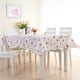 thumbnail image 3 of Mantel de tela de mesa de centro impermeable a prueba de aceite con diseño floral, cubierta de mesa rectangular de plástico de PVC Eigraketly JJ22720-03, 3 of 6