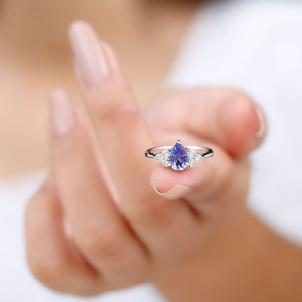 Tanzanite solitaire ring deals