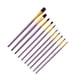 thumbnail image 5 of Juego de 10 pinceles de pintura Matsuzay Tubo de aluminio Púrpura 2Conjunto, 5 of 6