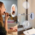 thumbnail image 3 of Flexible Gooseneck 11.5" 10XLED Lighted Makeup Mirror Bathroom, 3 of 5