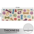 thumbnail image 5 of Kitchen Rugs Sets Of 2,Paw Prints and Bones Anti Fatigue Kitchen Mat Rugs Non Slip Washable,Decorative Kitchen Floor Mats for Kitchen,Sink,Laundry,17"X47", 5 of 5