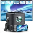 thumbnail image 3 of Mini Projector 1080P Portable Projector, Compatible with iOS/Android/ Windows/TV/USB, Black, 3 of 6