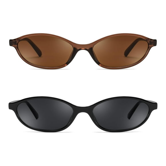 Gafas de Sol FEISEDY Retro Ovalado con Forma de Ojo de Gato para Mujeres B0257