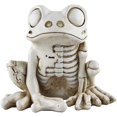 thumbnail image 1 of Estatua de esqueleto de vaca para Halloween, vaca, caballo, gato, rana, animales de esqueleto realistas, decoraciones de Halloween para el patio, esqueleto espeluznante, esqueleto de animal de vaca pa, 1 of 7