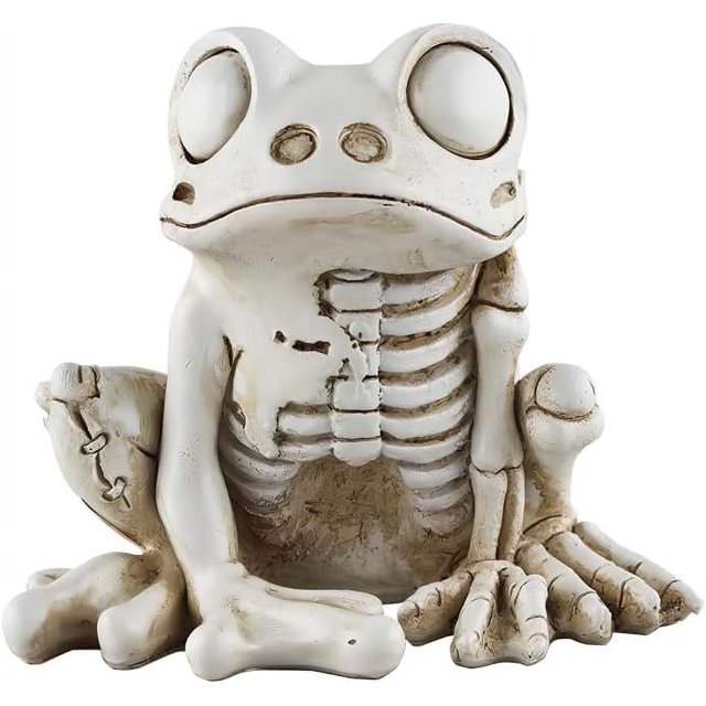 Estatua de esqueleto de vaca para Halloween, vaca, caballo, gato, rana, animales de esqueleto realistas, decoraciones de Halloween para el patio, esqueleto espeluznante, esqueleto de animal de vaca pa