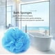 thumbnail image 2 of Esponjas de baño Esponjas de baño Malla Puf Ducha Bola de lavado Grande 5 paquetes 60 g Cada uno Suave Ecológico Para hombres y mujeres Limpiar, suavizar la piel, exfoliar, 2 of 5