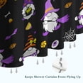 thumbnail image 6 of Spooky Halloween Night Shower Curtain Pumpkin Black Cat Pattern Machine Washable,72x72in Shower Curtain, 6 of 6