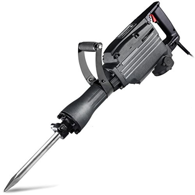 Neiko 02845A Electric Demolition Jack Hammer with Point and Flat Chisel