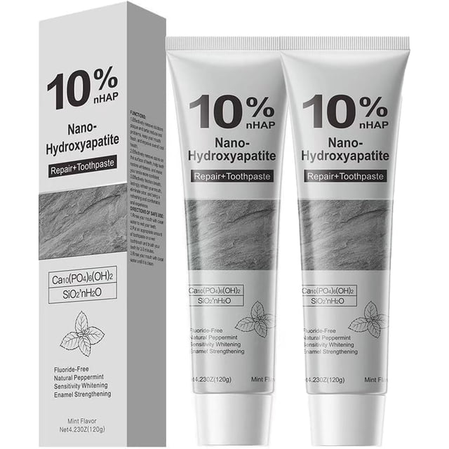 Pasta Dental EISNZLAN 10% Nano Hidroxiapatita Paquete de 2