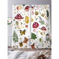 thumbnail image 3 of Red Mushroom Sheer Curtains 108 Inch Long 2 Panels, Colorful Plant Flowers Leaf Light Filtering Rod Pocket Semi Sheer Curtains, Sheer Voile Drapes for Living Room Bedroom, 52"x108", 3 of 5