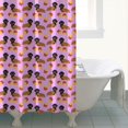thumbnail image 4 of Pink Dachshund Chips Shower Curtain 84"x72" ,Bathroom Decorative Shower Curtains Set with 12 Hooks,Modern Waterproof Washable Shower Curtain, 4 of 6