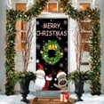 thumbnail image 4 of NWOKYZGH Christmas Door Cover Santa Xmas Hanging Cover Xmas Door Cover Banner Reindeer Snowflake Santa Backdrop for Front Door Decoration New Year Party Supplies, 4 of 6