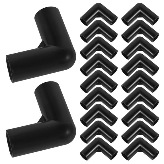 Hemoton 30pcs Plastic Tent Pole Connectors Right Angle Elbow Canopy Fittings Outdoor Tent Supplies Plastic Pipe Connector for Camping and Canopy Frame Parts